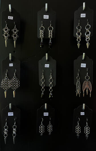 Stainless Steel Chainmail Earrings